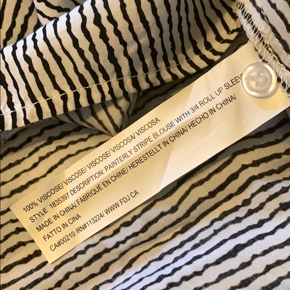 FDJ Button Down Blouse - Picture 6 of 6